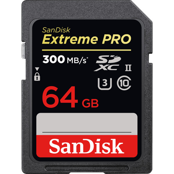 

SanDisk 64GB SDXC C10 UHS-II R300/W260MB/s 4K Extreme Pro (SDSDXPK-064G-GN4IN)