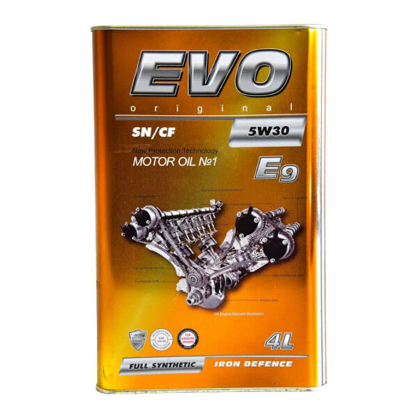 

Моторное масло EVO E9 5W-30 SN/CF 4L