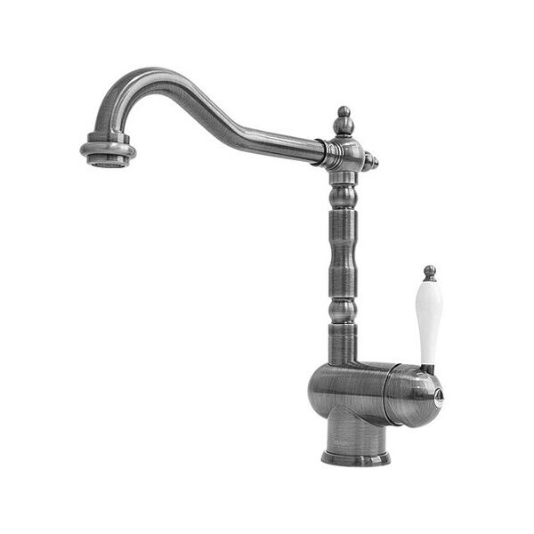 

Смеситель кухонный Fabiano FKM 37 Inox-Antique античная нержавеющая сталь