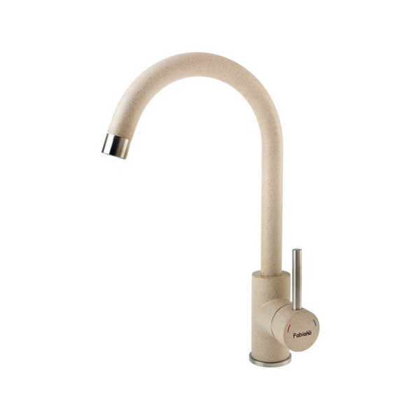 Смеситель для кухни Fabiano FKM 41 S/Steel Beige бежевый