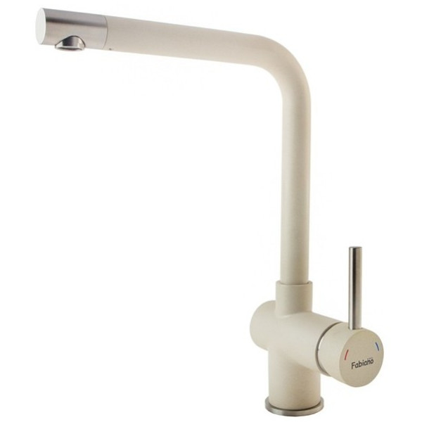 

Смеситель для кухни Fabiano FKM 45 S/Steel Cream кремовый