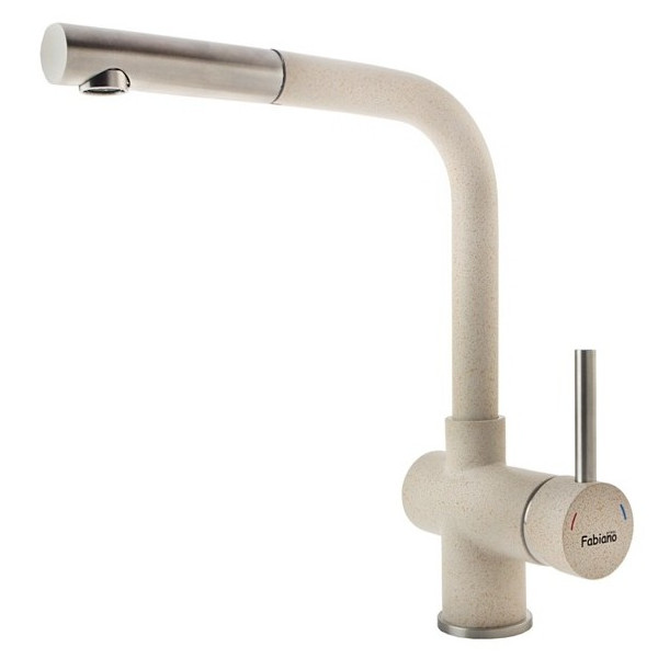 

Смеситель для кухни Fabiano FKM 46P S/Steel Beige бежевый