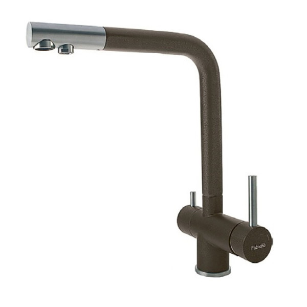

Смеситель для кухни Fabiano FKM 31.7 S/Steel Espresso коричневый