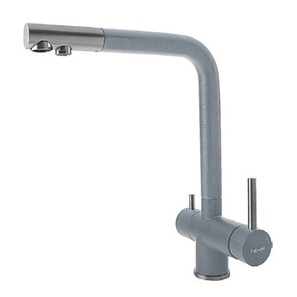 

Смеситель для кухни Fabiano FKM 31.7 S/Steel Titanium серый