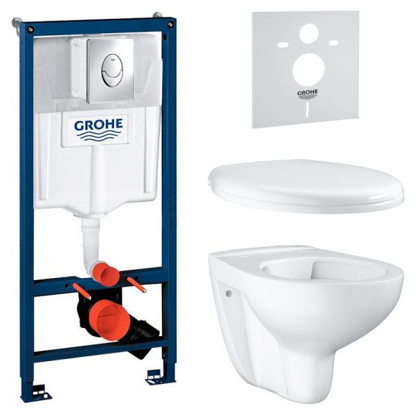 

Инсталляция GROHE Bau с унитазом (39427+39435/39493+38721001+37131), 39427СВ0