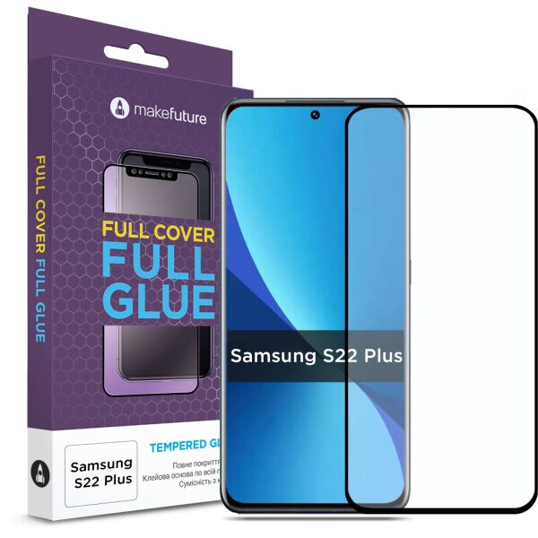 

Защитное стекло MakeFuture Full Cover Full Glue для Samsung S22 Plus (S906)
