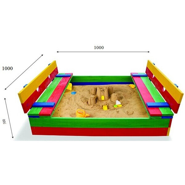 

Детская песочница 29 размер SportBaby 100х100 см