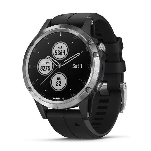 

Garmin Fenix 5 Plus Silver with Black Silicone (010-01988-60/11)
