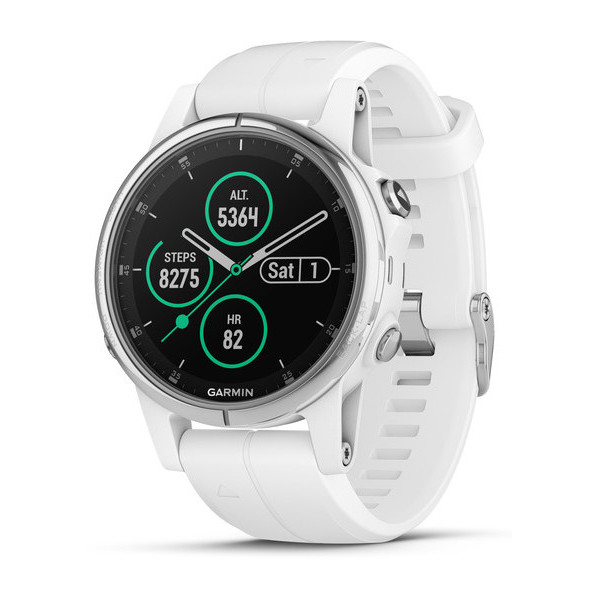 

Garmin fenix 5S Plus,Sapphire,White w/White Band,GPS (010-01987-01)