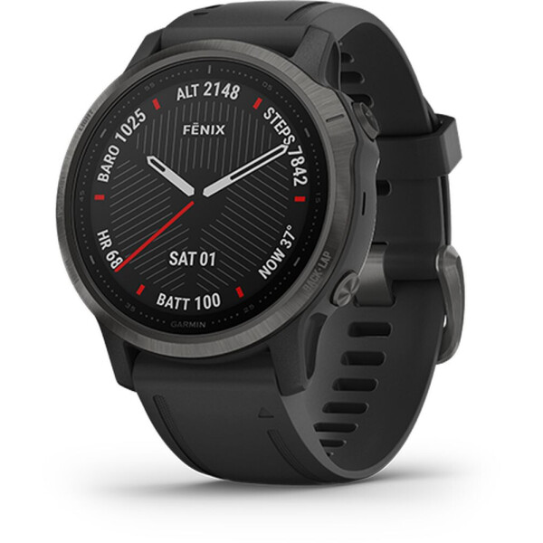 

Garmin Fenix 6S Sapphire Carbon Gray DLC with Black Band (010-02159-7F)