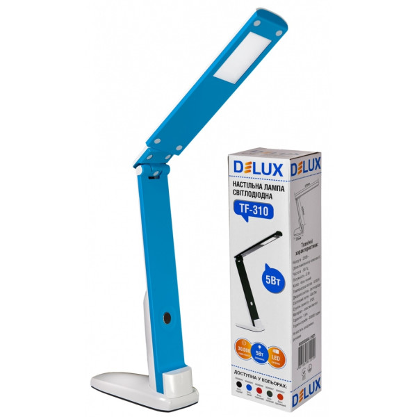 

Настольная лампа DELUX TF-310 5 Вт LED синяя (90008945)