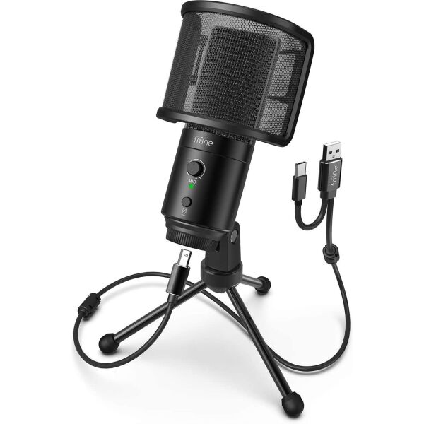 

Студийный микрофон Fifine K683A USB + тринога + поп-фильтр