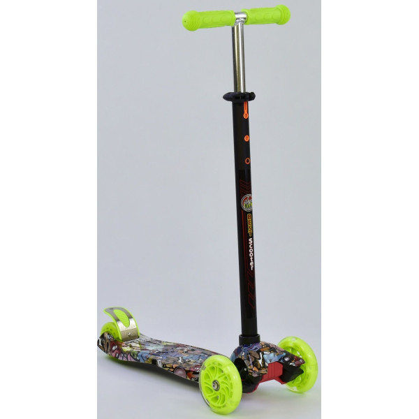

Самокат Best Scooter MAXI Графити Черно-зеленый (А 25470 /779-1325)