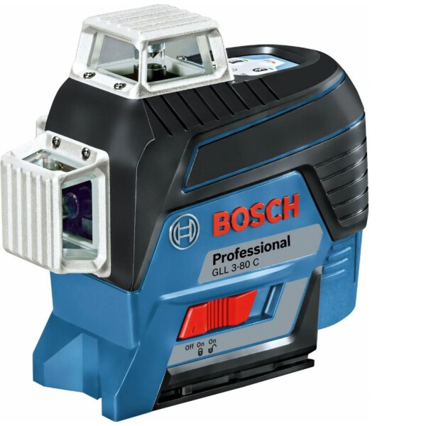 

Линейный лазерный нивелир Bosch GLL 3-80 C + штатив BT 150 + приёмник LR 6 + чехол