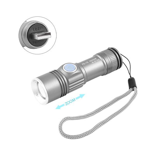 

Фонарь Police S912 USB (Cree XM-L-T6, 500 люмен, 3 режима)