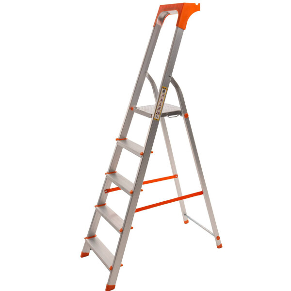 

Стремянка алюминиевая Laddermaster Alcor A1AT5. 5 ступенек