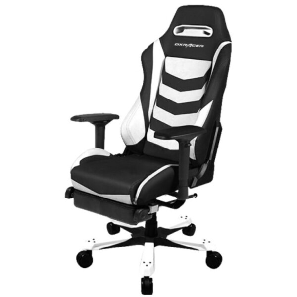 

Кресло DXRACER IRON OH/IA166/NW Black/White + подножка