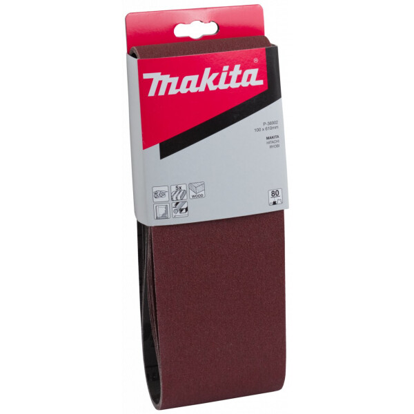 

Набор лент шлифовальных 100х610 К80 Makita P-36902 (5 шт)