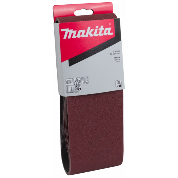 

Набор лент шлифовальных 100х610 К60 Makita P-36893 (5 шт)