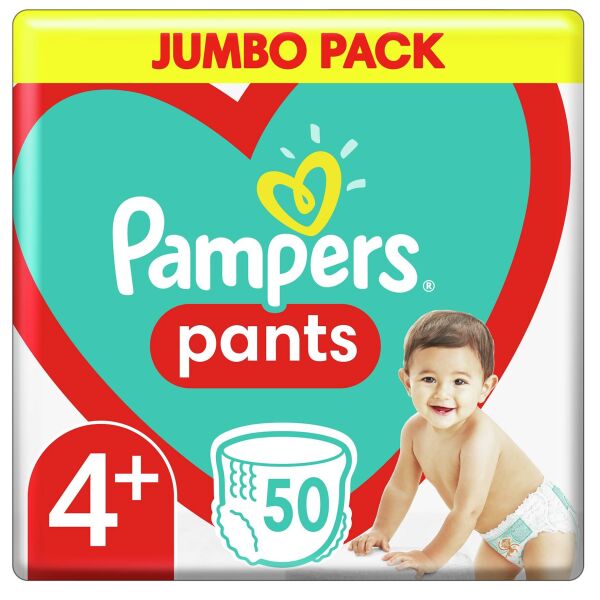 

Подгузники - трусики Pampers Pants Размер 4+ (9-15 кг), 50 шт (8006540069295)