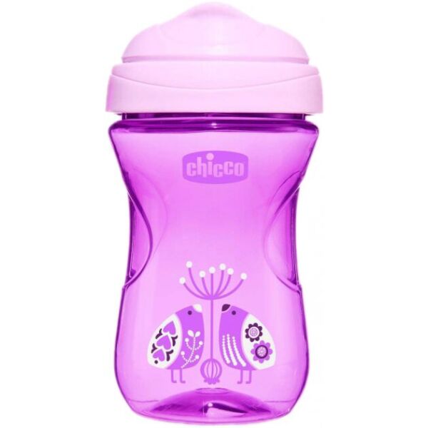 

Чашка пластиковая для питья Chicco "Easy Cup" 266мл. от 12 месяцев (розовая / фиолетовая) (06961.10.04)