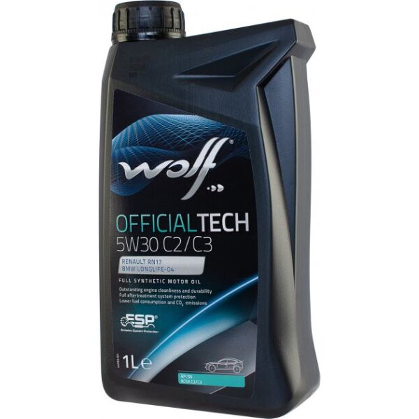

Масло моторное WOLF 5W-30 OFFICIALTech C2/C3 1л (8332371)