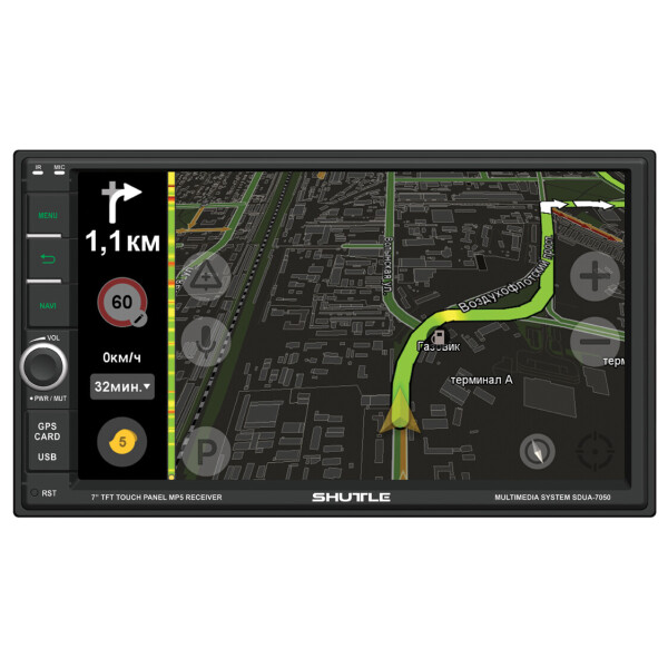 

Автомагнитола Shuttle SDUA-7050 Black/Multicolor
