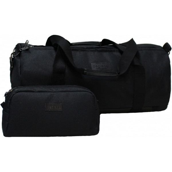 

Дорожная сумка Bagland Staff + косметичка 30 л. чёрный (00300663)