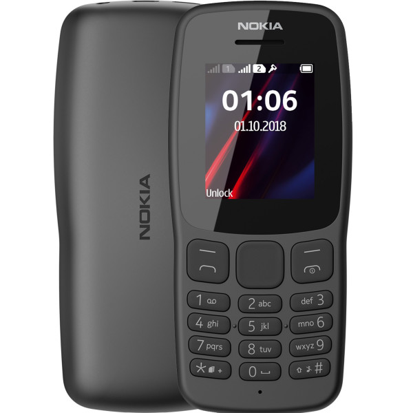 

Nokia 106 DS Grey (серый)