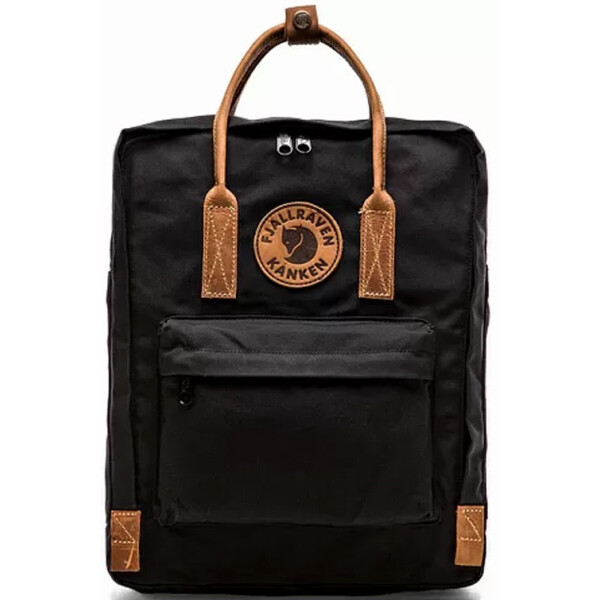 

Рюкзак городской с кожаными ручками Fjallraven Kanken No.2 Mini (7 л) Черный (171128-0205)
