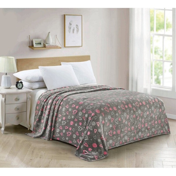 

Плед флисовый SoundSleep Flirt light gray светло-серый 150х220 см