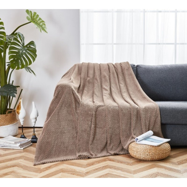 

Плед флисовый SoundSleep Cosiness beige бежевый 200х210 см