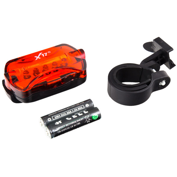 

X17 Flash 1.3R 5LED, задняя пласт. крас.