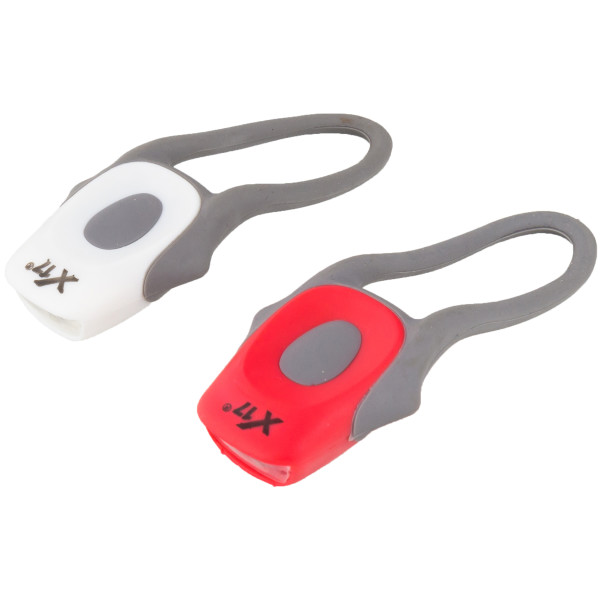 

мигалка X17 Flash 2.2S 2LED, Компл.пласт. белая+красная