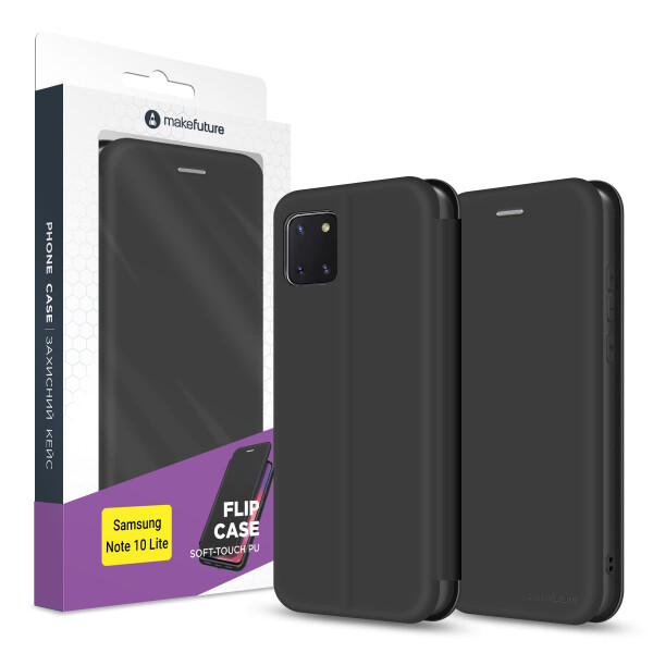 

Чехол-книжка MakeFuture Flip Case Samsung Note 10 Lite Black