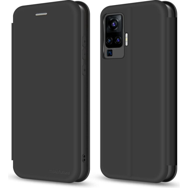 

Чехол MakeFuture Flip (Soft-Touch PU) Black для Vivo X50 Pro