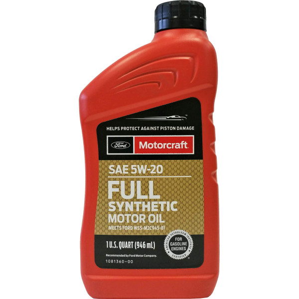 

Моторное масло Ford Motorcraft Synthetic Oil 5W-20, 0.946 л (XO5W20Q1FS)