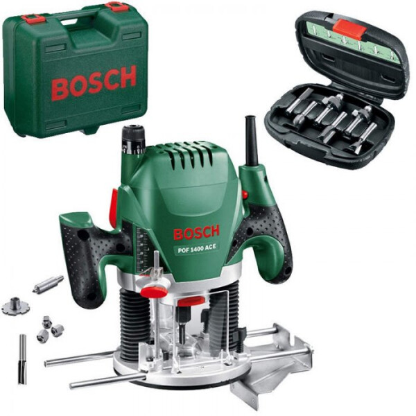 

Фрезер Bosch POF 1400 ACE + набор фрез + чемодан