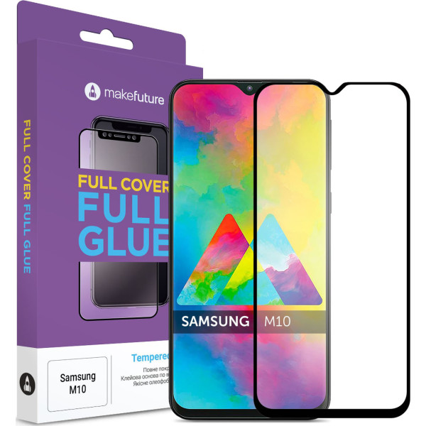 

Защитное стекло MakeFuture Full Cover Full Glue Black для Samsung M10 (M105)