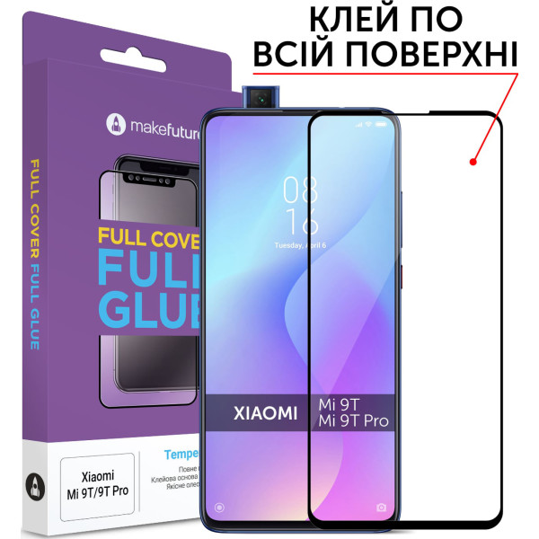 

MakeFuture Full Cover Full Glue Black для Xiaomi Mi 9T/Mi 9T Pro