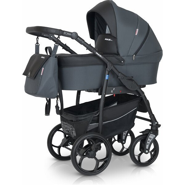 

Детская коляска универсальная 3 в 1 Verdi Max Plus 01 graphite (9877)