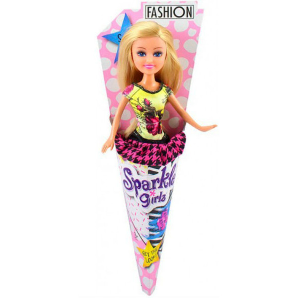 

Кукла Funville Sparklegirlz Лесли в мини-платье, блондинка в желтом (FV24063-1)