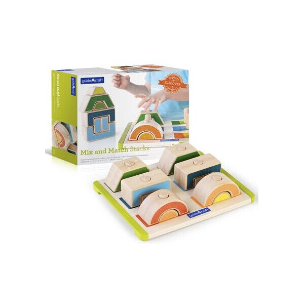 

Набор деревянных блоков Guidecraft Manipulatives Чередование и сочетание (G6735)