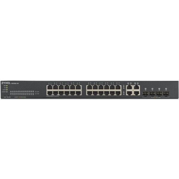 

Коммутатор ZYXEL GS1920-24V2 (24xGE, 4xGE/SFP, Smart, NebulaFlex)