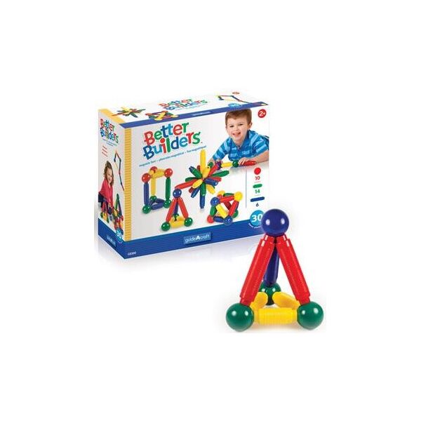 

Магнитный конструктор Guidecraft Better Builders, 30 деталей (G8300)