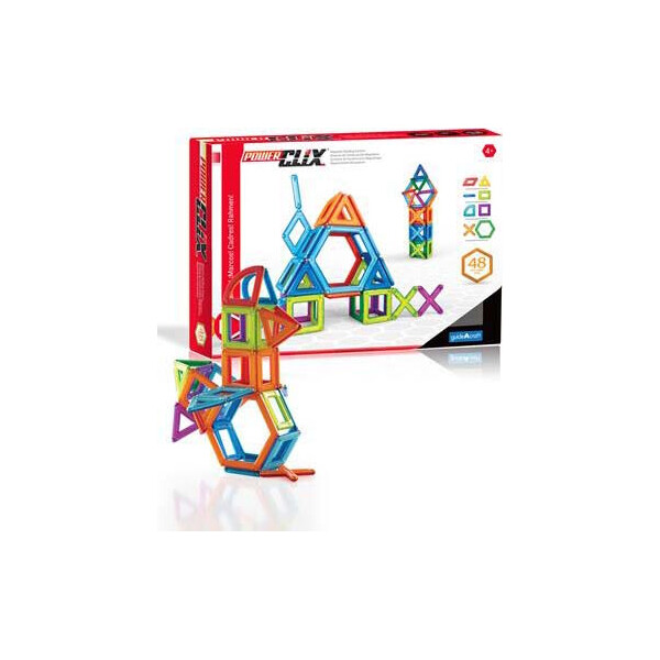 

Магнитный конструктор Guidecraft PowerClix Frames, 48 деталей (G9200)
