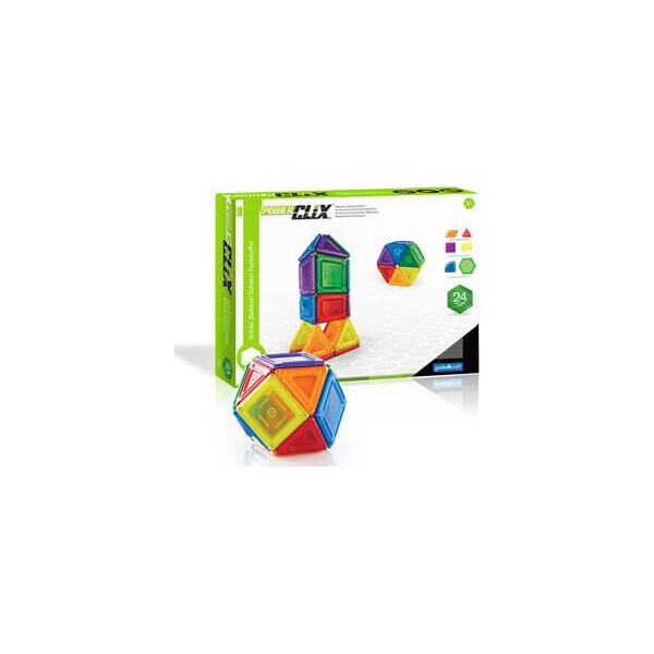 

Магнитный конструктор Guidecraft PowerClix Solids, 24 детали (G9420)