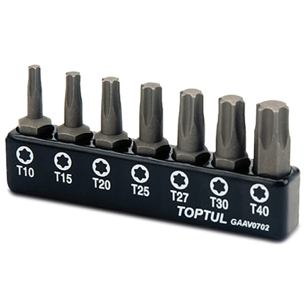 

Набор бит Toptul Torx 1/4" T10-T40 7 ед. (GAAV0702)