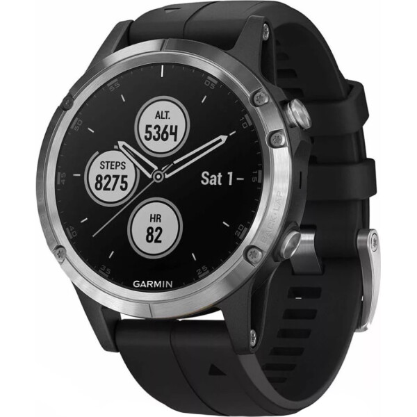 

Смарт-часы Garmin fenix 5 Plus Silver with Black Band (010-01988-11)
