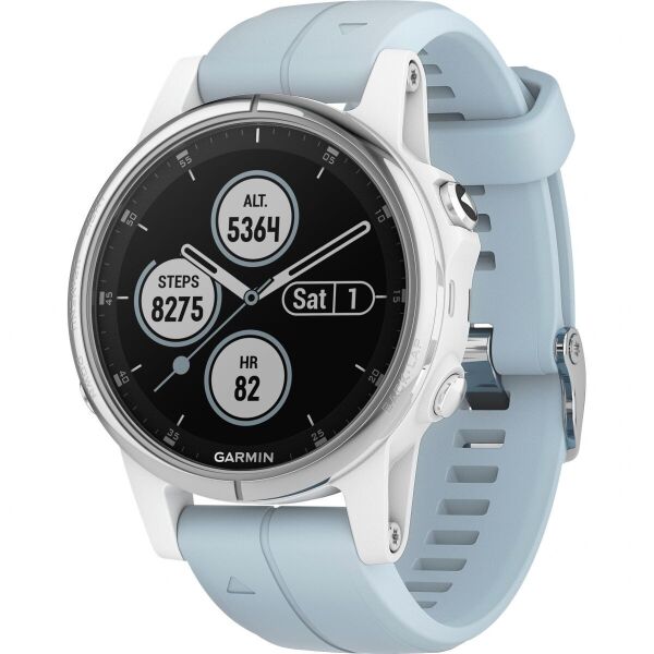 

Garmin Fenix 5S Plus Glass,Wht w/Sea Foam Bnd (010-01987-23) (EU)